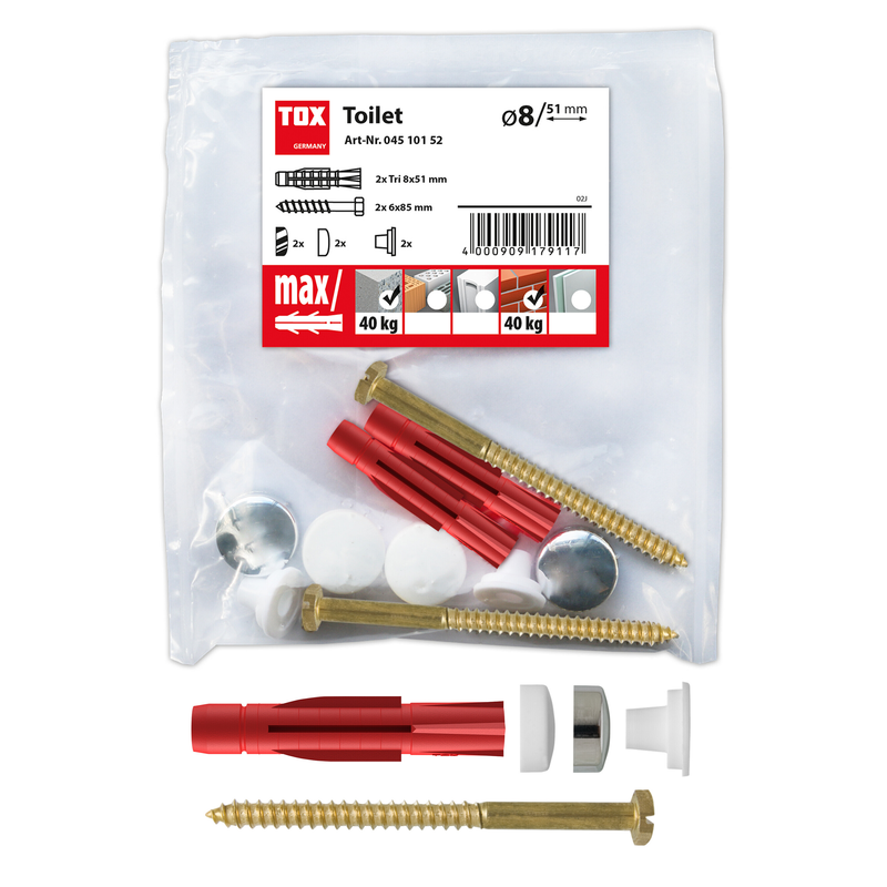 TOX Toilet Plus (2 pc) – fixation pour WC au sol