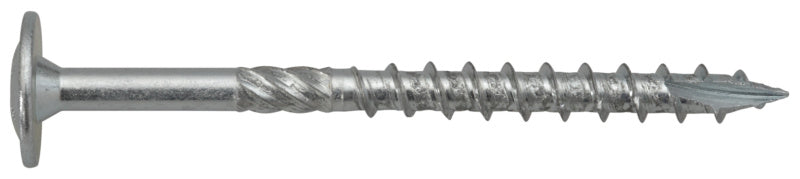 Vis charpente tête large bombée 6 x 50, filetage partiel, acier zingué (50 pc)