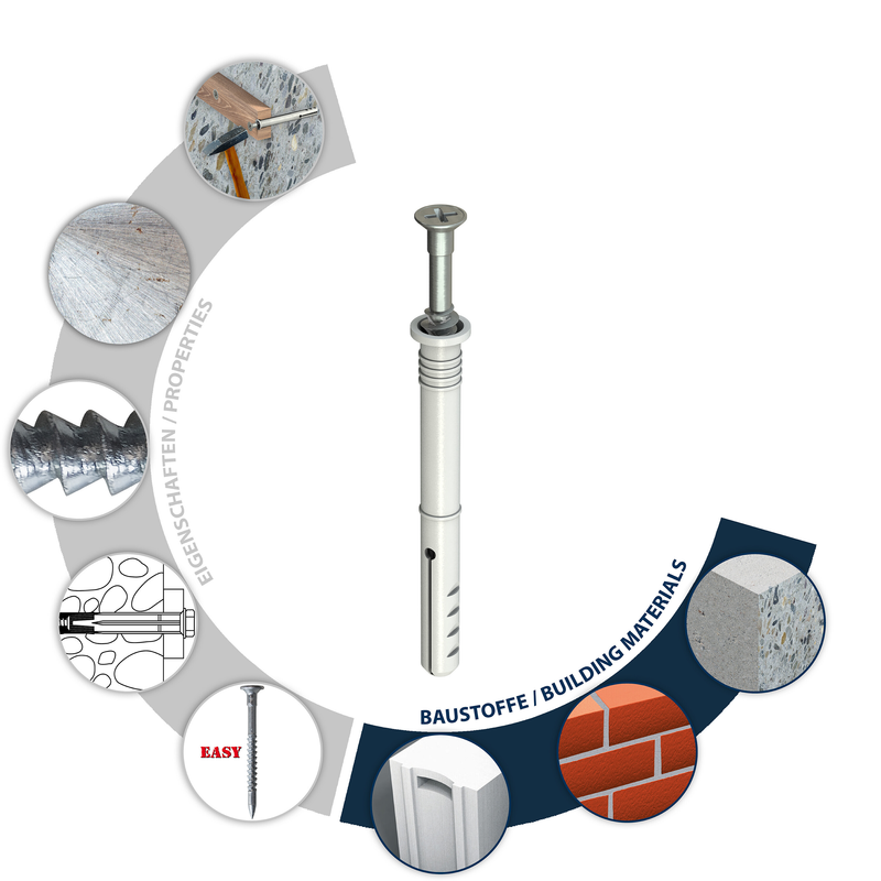 TOX Attack KB 50 pc – chevilles à clou