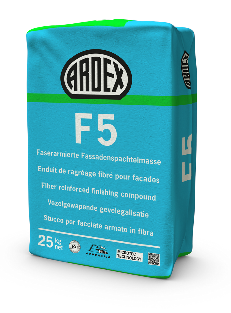 Ardex f 5 enduit de ragreage fibre pour facades 25 kg
