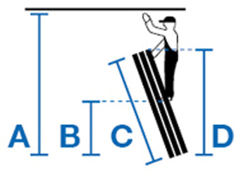 Stabilo échelle à corde à échelons, 3 plans