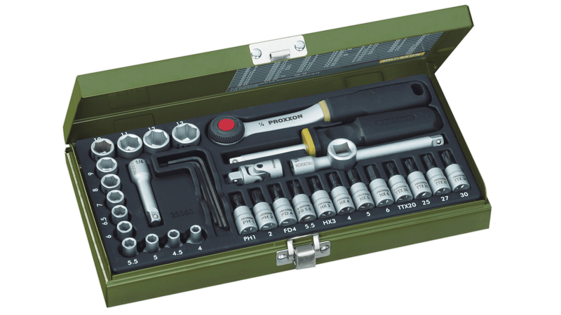 Coffret douilles 1/4' (36 pcs)