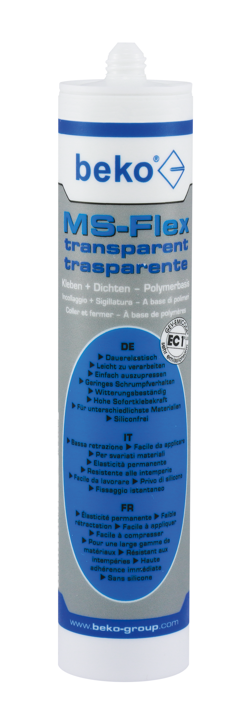 beko MS-Flex mastic-colle transparent