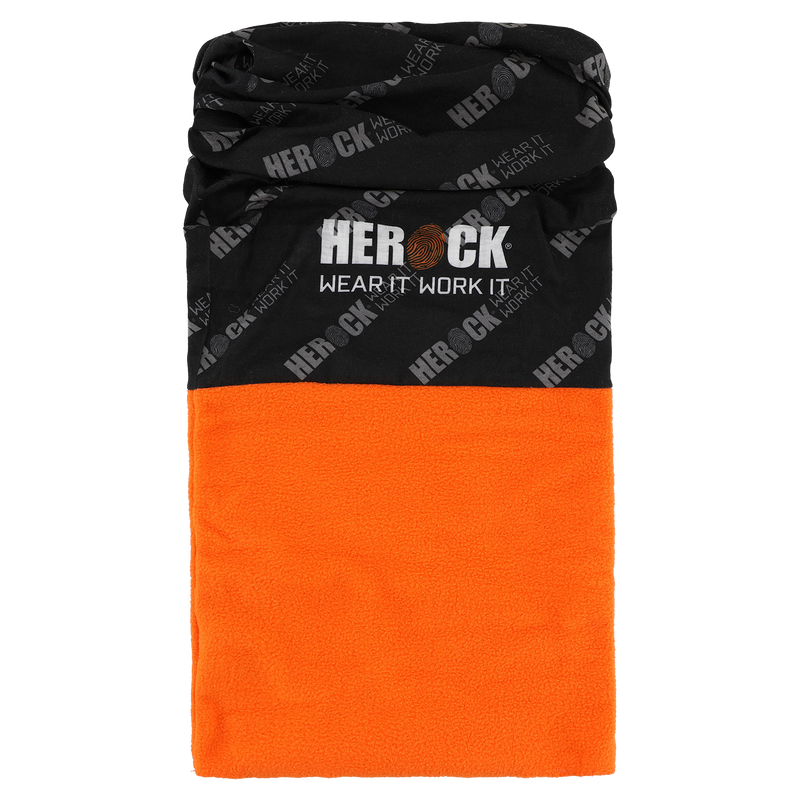 Hako tour de cou polaire noir/orange one