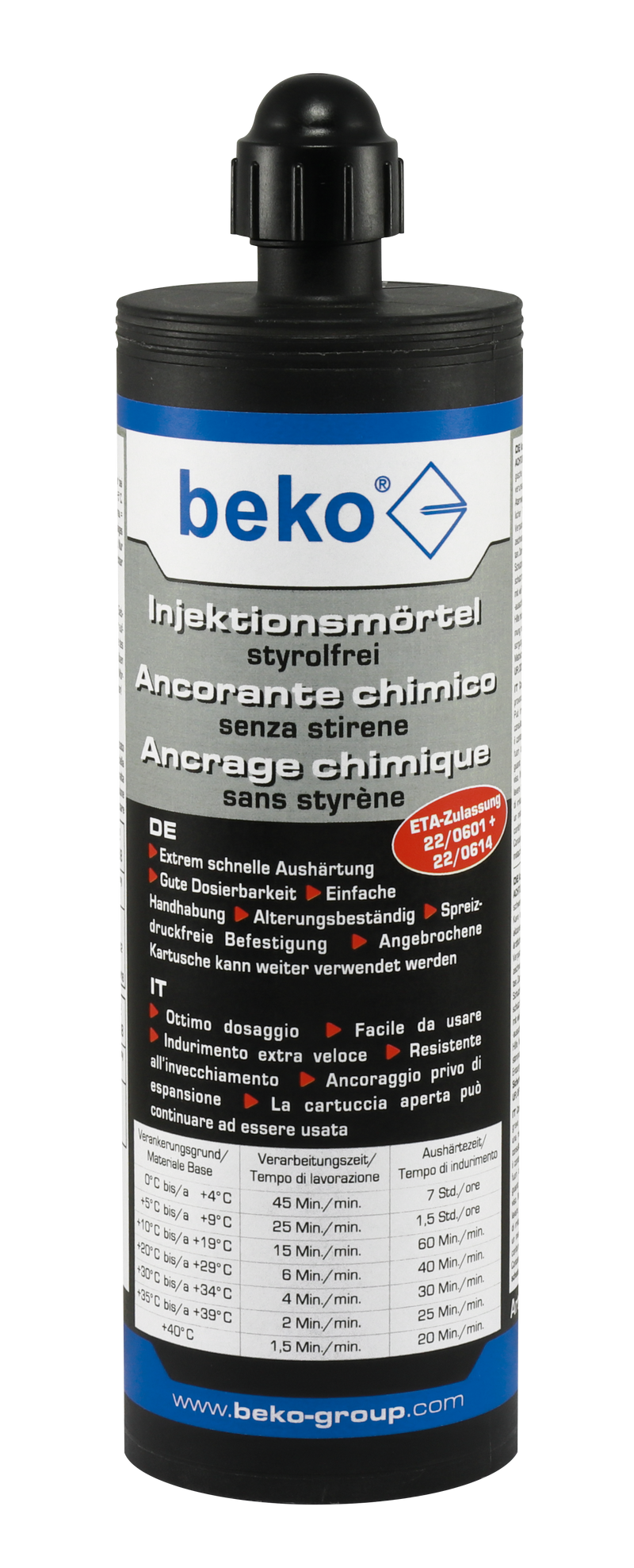beko Mortier d'injection 400 ml