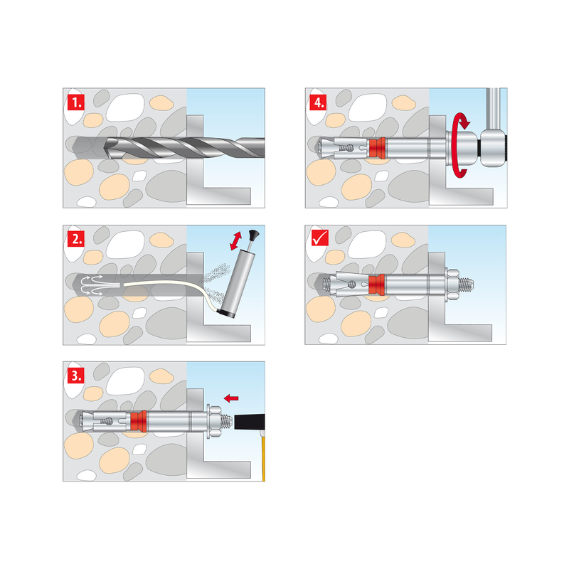 TOX Dual Force Bolt 1 – ancrage pour charges lourdes