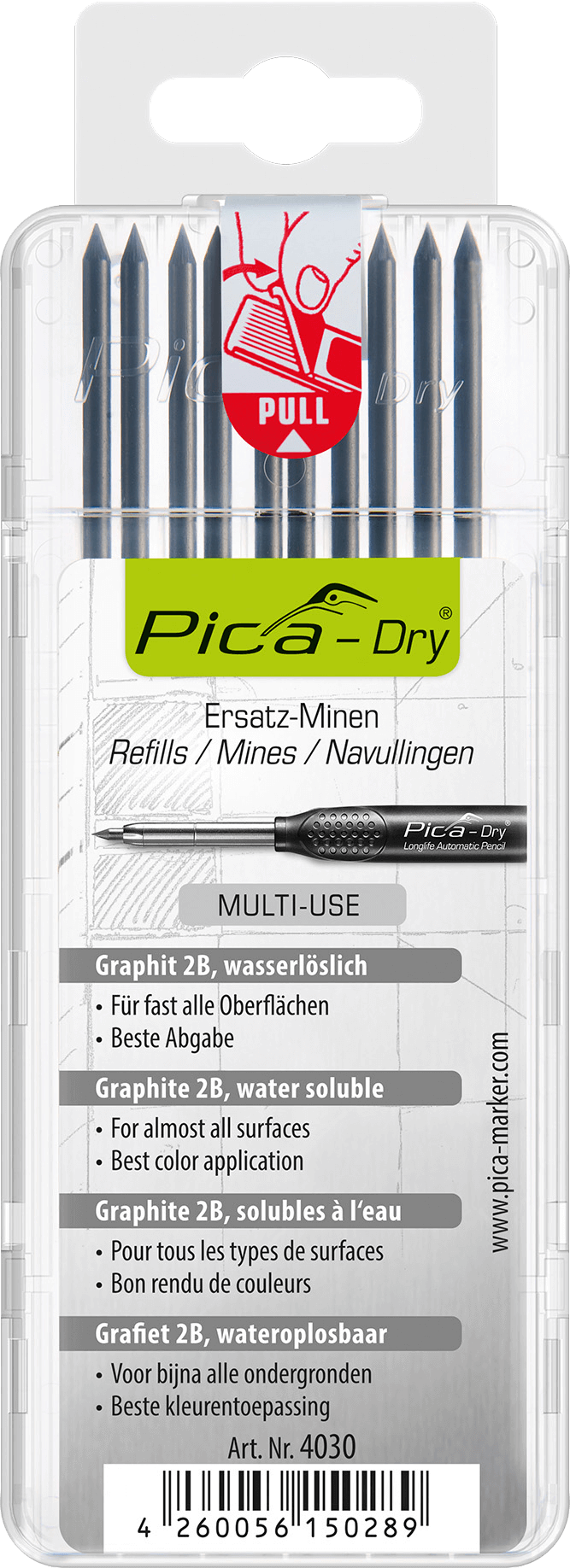 Pica dry set de mines graphite (10 pc)