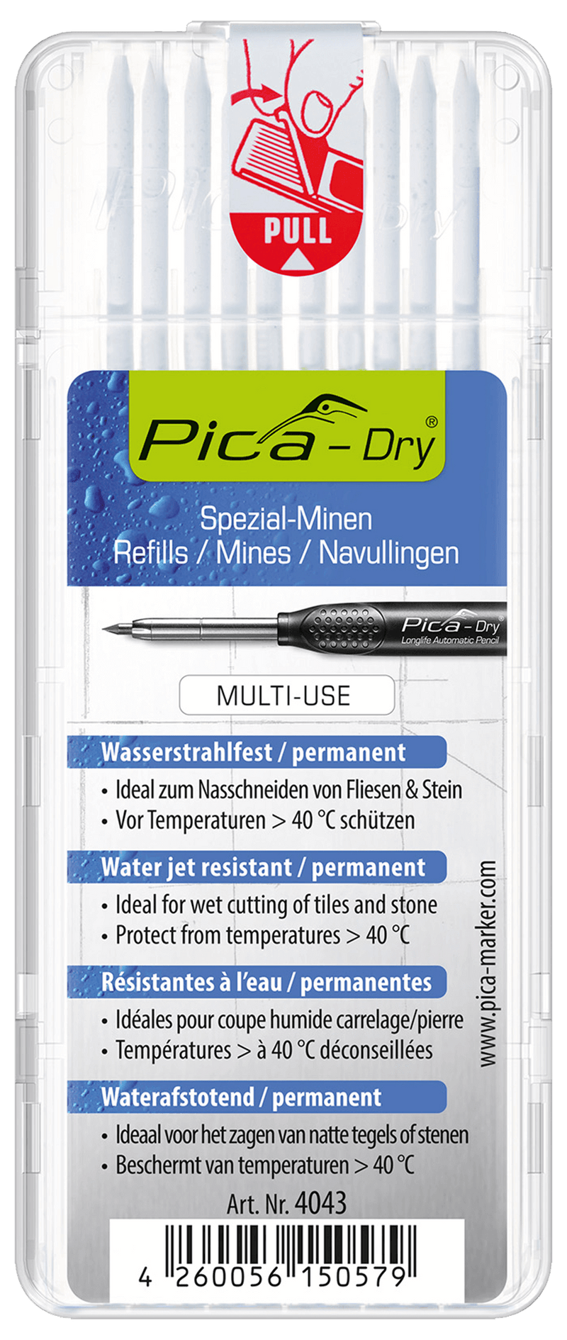 Pica dry set de mines BLANC(10 pc)