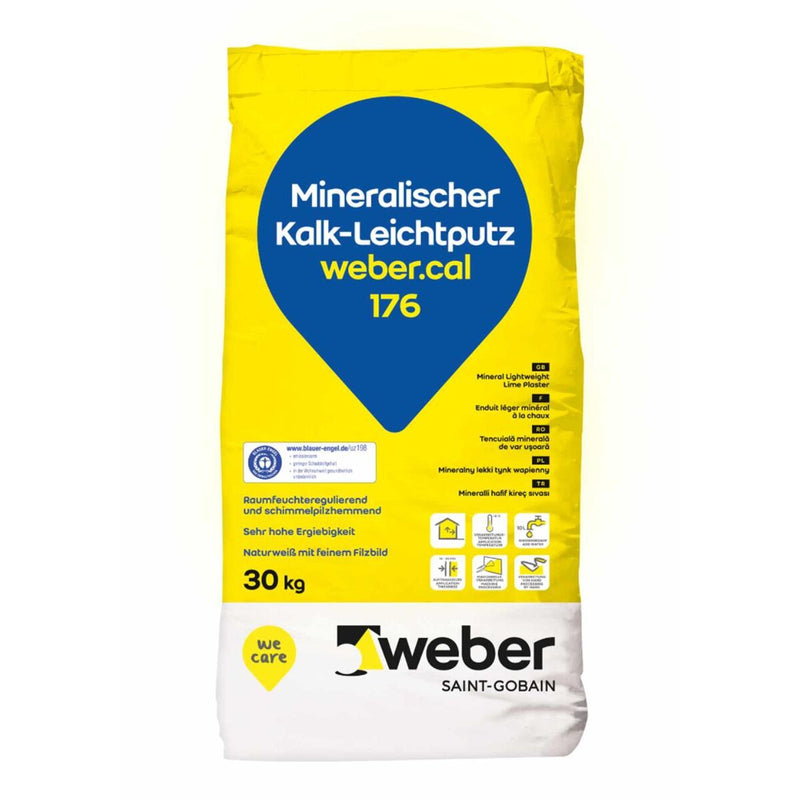 Weber cal 176 mineralischer kalk- leichtputz 30 kg