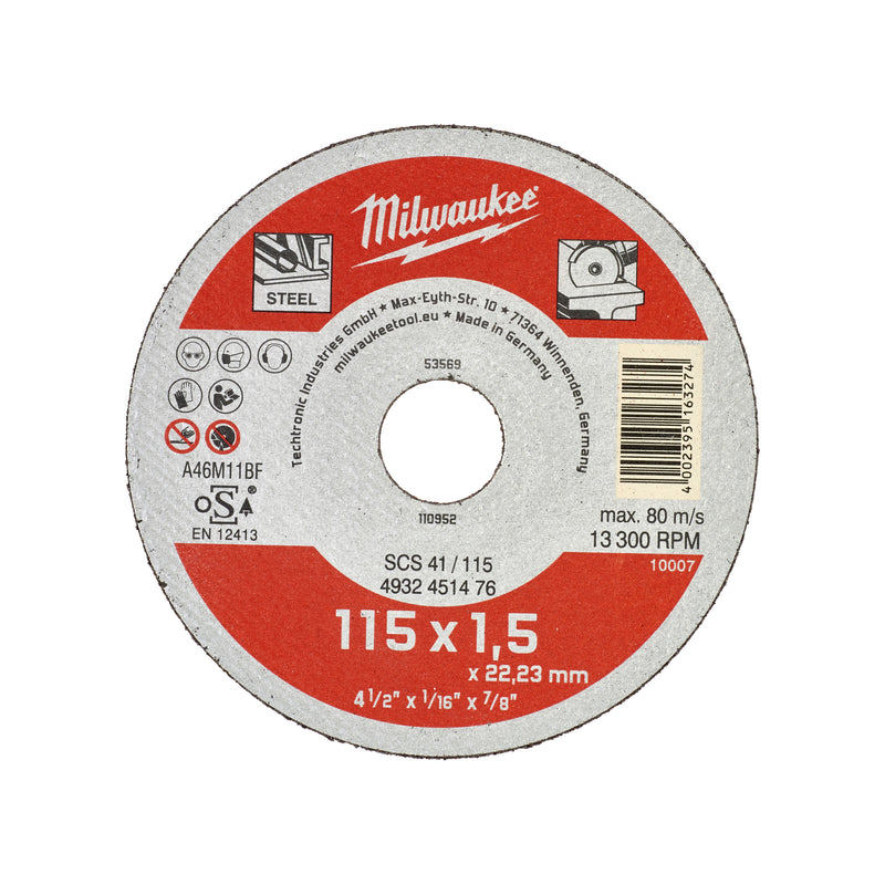 Disques à tronçonner pour métaux CONTRACTOR - Minces