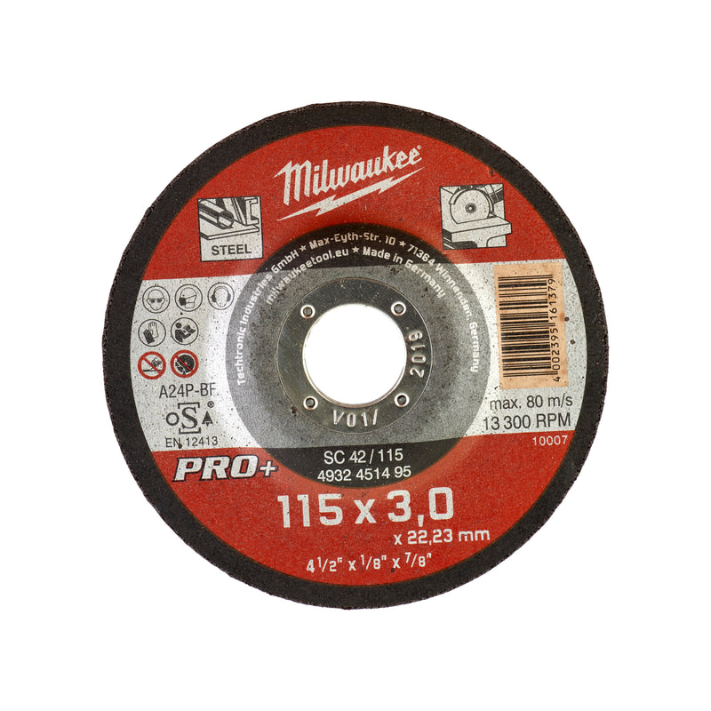 Disques à tronçonner pour métaux Pro+ - Plats