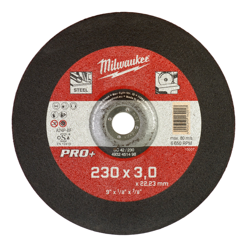 Disques à tronçonner pour métaux Pro+ - Plats