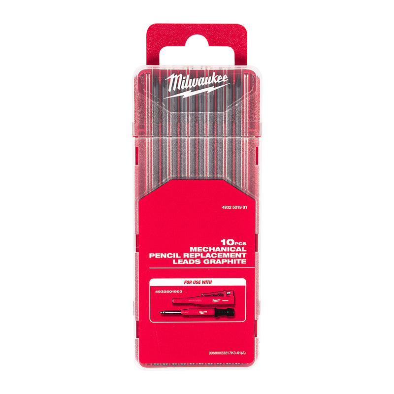 Mines en graphite pour crayon de construction mécanique (10 par emballage, MOQ 10)