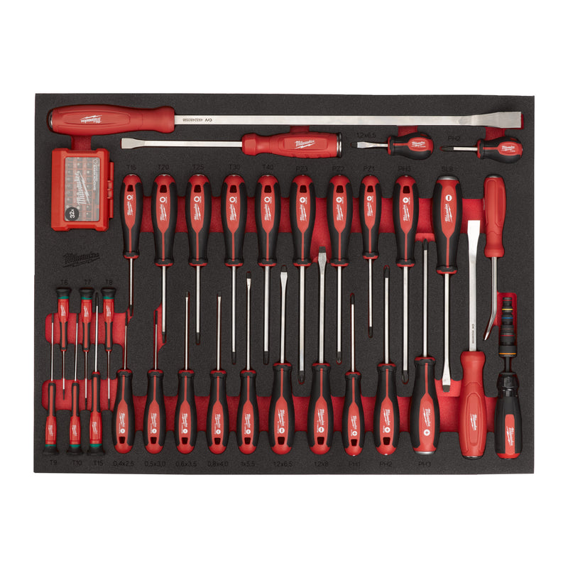 Module mousse pour set de tournevis et pieds-de-biche (70 mesures)