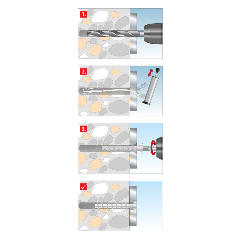 TOX Sumo Max 1 SK 10x90 (50 pc) – vis à béton