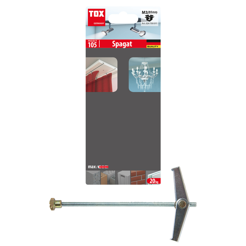 TOX Spagat M3 (2 pc) – tampon à ressort