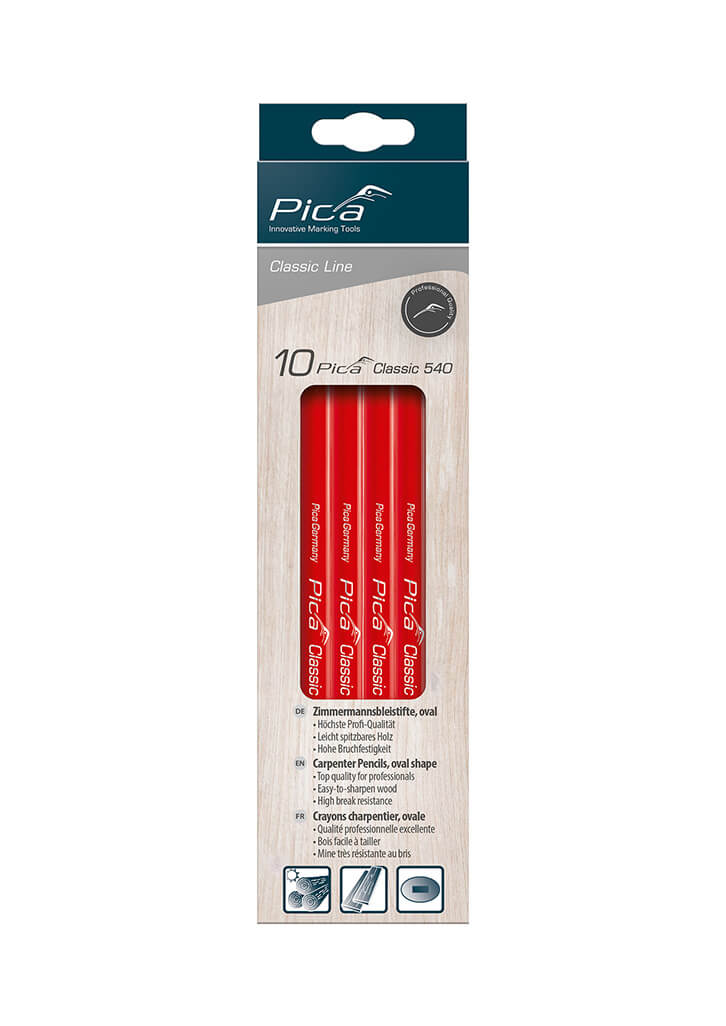 Crayon de charpentier 24CM boite suspendable (10 pc)
