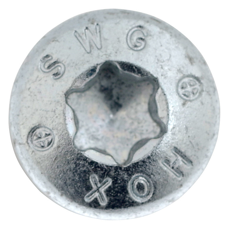 Vis hox la vis des pros, tête cylindrique bombée 6 x 70 avec embout, filetage Total, acier zingué (50 pc)
