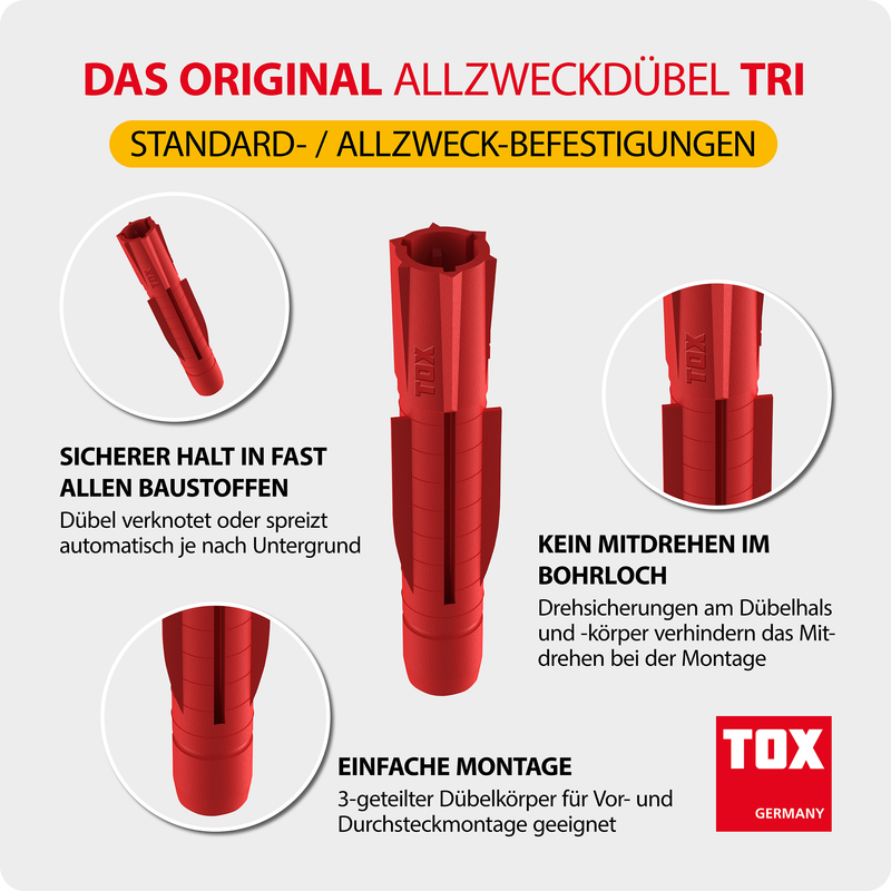 Cheville universelle tri 10/61 (50 pc)