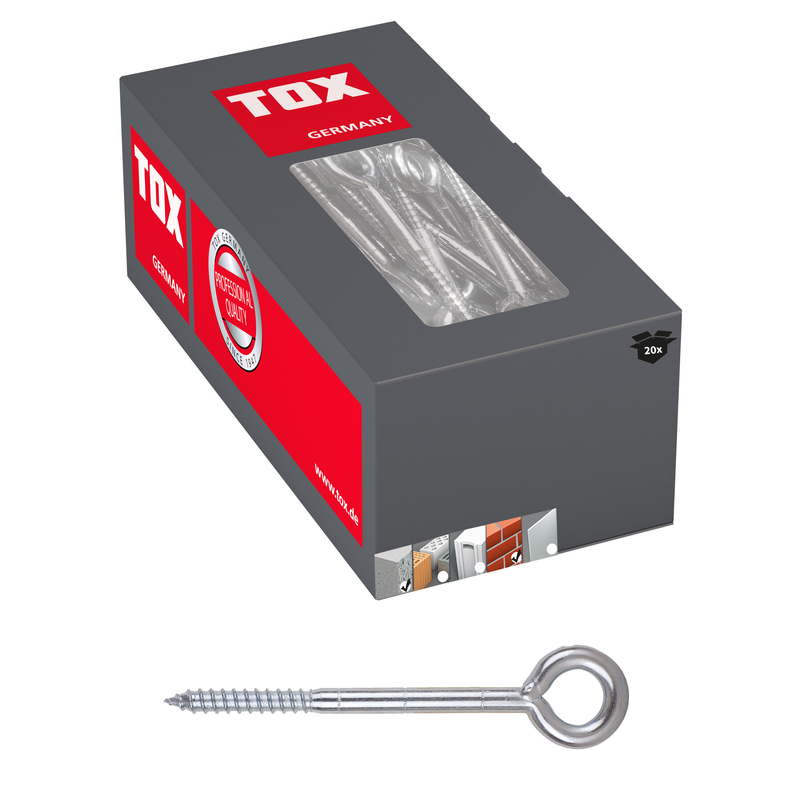 TOX Safe Fix Eye 12/120 (20 pc) – vis d'échafaudage