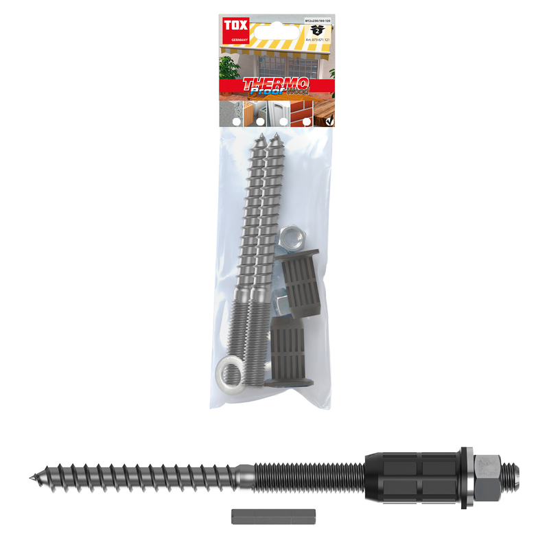 TOX Thermo Proof Wood M12x230/120 (2 pc) – système de montage