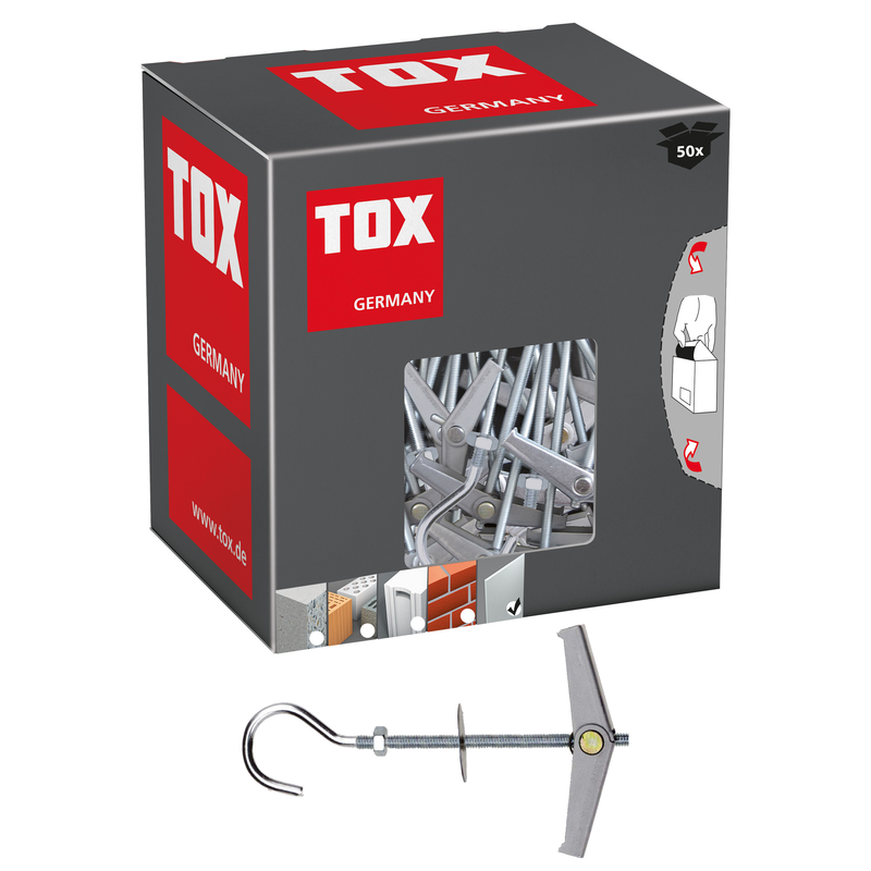 TOX Pirat Eddi-S M4 (50 pc) – chevilles à crochet