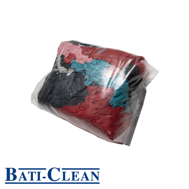 Chiffons colorés - 10kg - 70% Coton recyclé - Baticlean