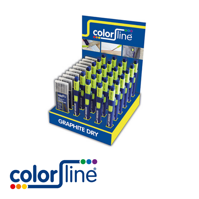 24 X Crayon GRAPHITE DRY + 10 x mines graphites en DISPLAY