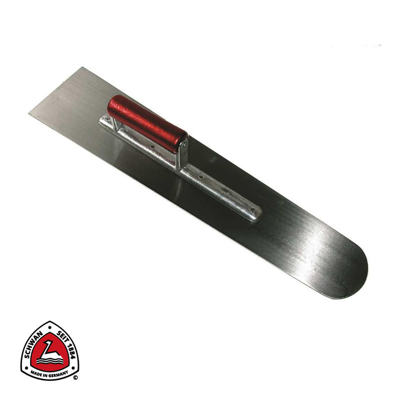 Plâtresse à chape avec nez arrondi, acier - 500 x 115/80 x 1,1 mm