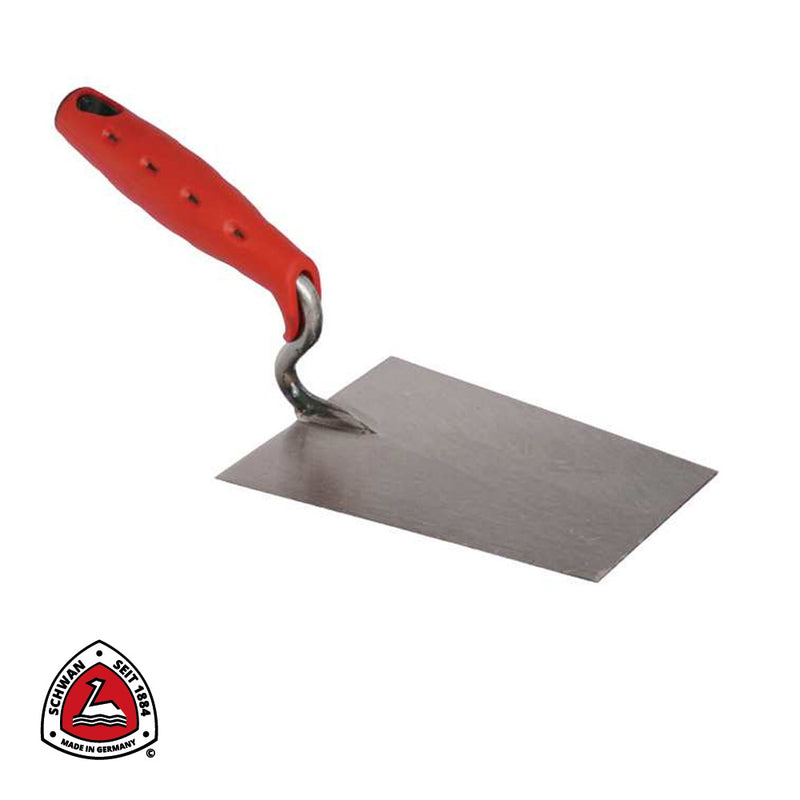 Truelle de plâtrier INOX, SOFT GRIP - 180 x 125/95 x 1,0 mm