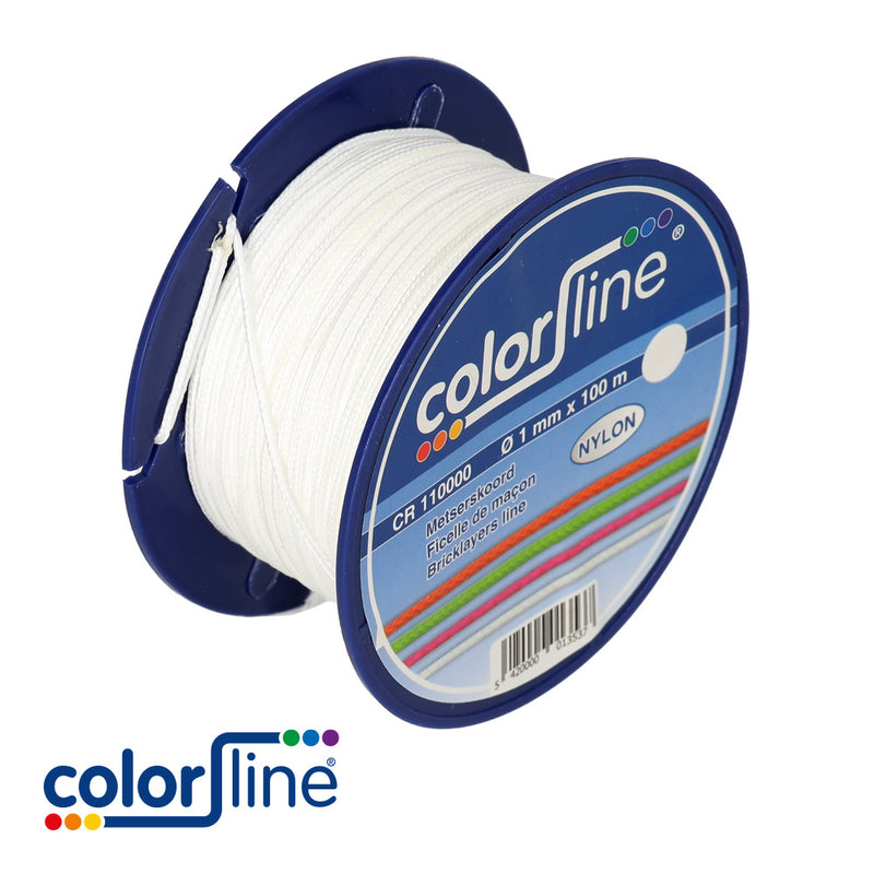 Ficelle de maçon nylon - BLANC- 1 mm x 100 m
