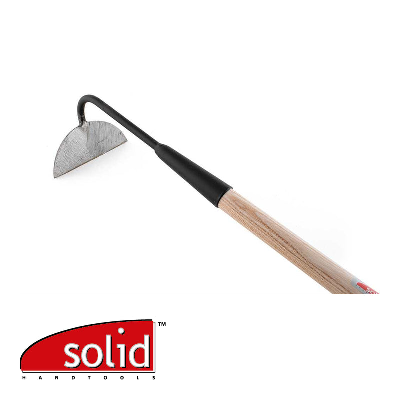 Binette demi-lune forgée 160 mm - avec manche bois