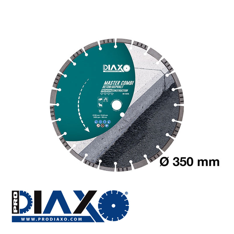PRODIAXO MASTER COMBI - Asphalt & Beton 350 x 25,4 mm / PREMIUM Construction