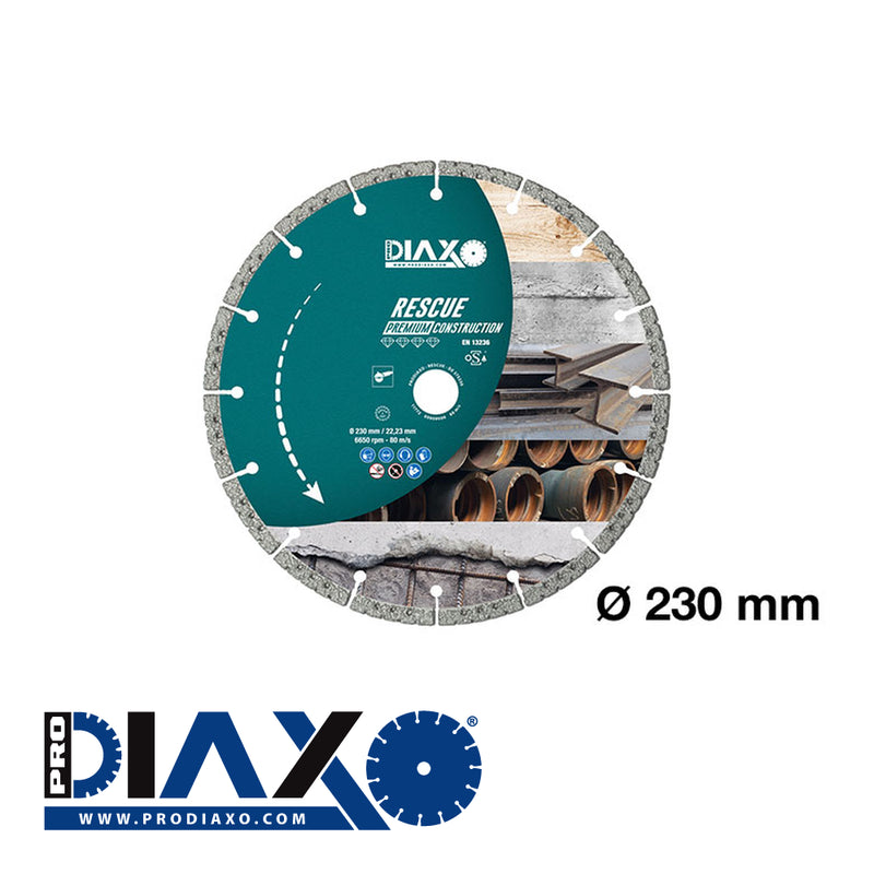 PRODIAXO RESCUE - 230 x 22,2 mm / PREMIUM Construction