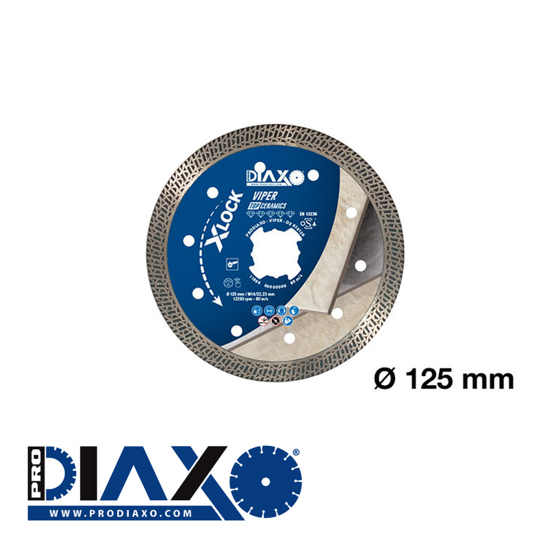 PRODIAXO / X-LOCK / VIPER - 125 x 22,2 mm / TOP Grès