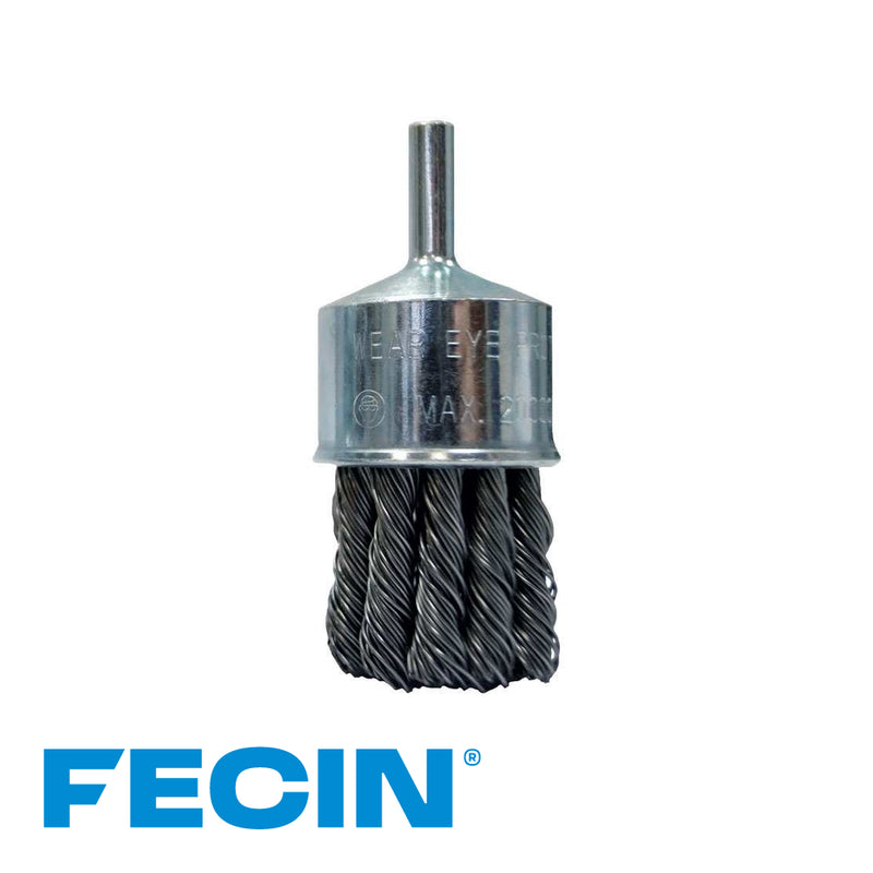 Brosse pinceau fil torsadé BT/F-22 Ø 30/0,50/ tige 6 mm, vrac