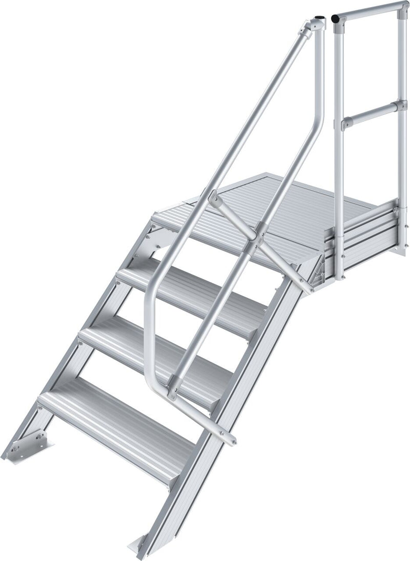 Krause escalier avec plateforme (alliage léger), 1,0 m, 45°