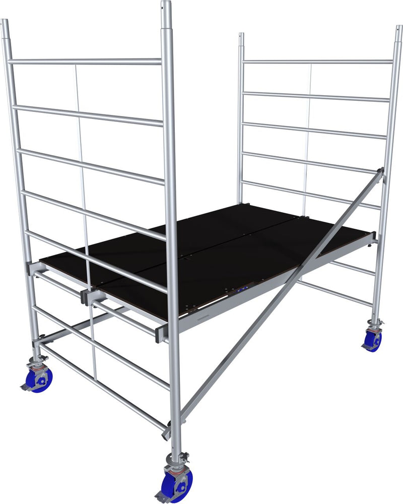 Krause « Protec xxl » échafaudage roulant alu version large 2,00x1,20 m