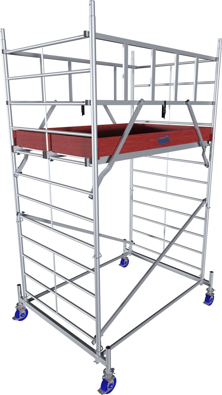 Krause « Protec xxl » échafaudage roulant alu version large 2,00x1,20 m