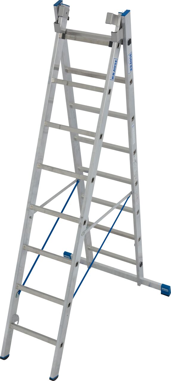 Stabilo échelle multi-usages à échelons, 3 plans, utilisable dans les escaliers