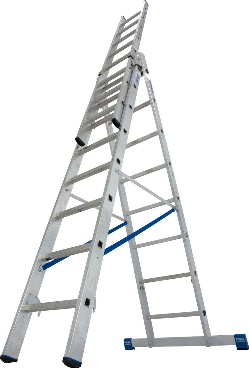 Stabilo échelle multi-usages à échelons, 3 plans, utilisable dans les escaliers