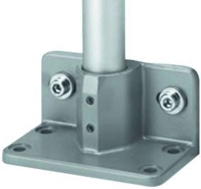 Krause platine de pied acier galvanisé hauteur