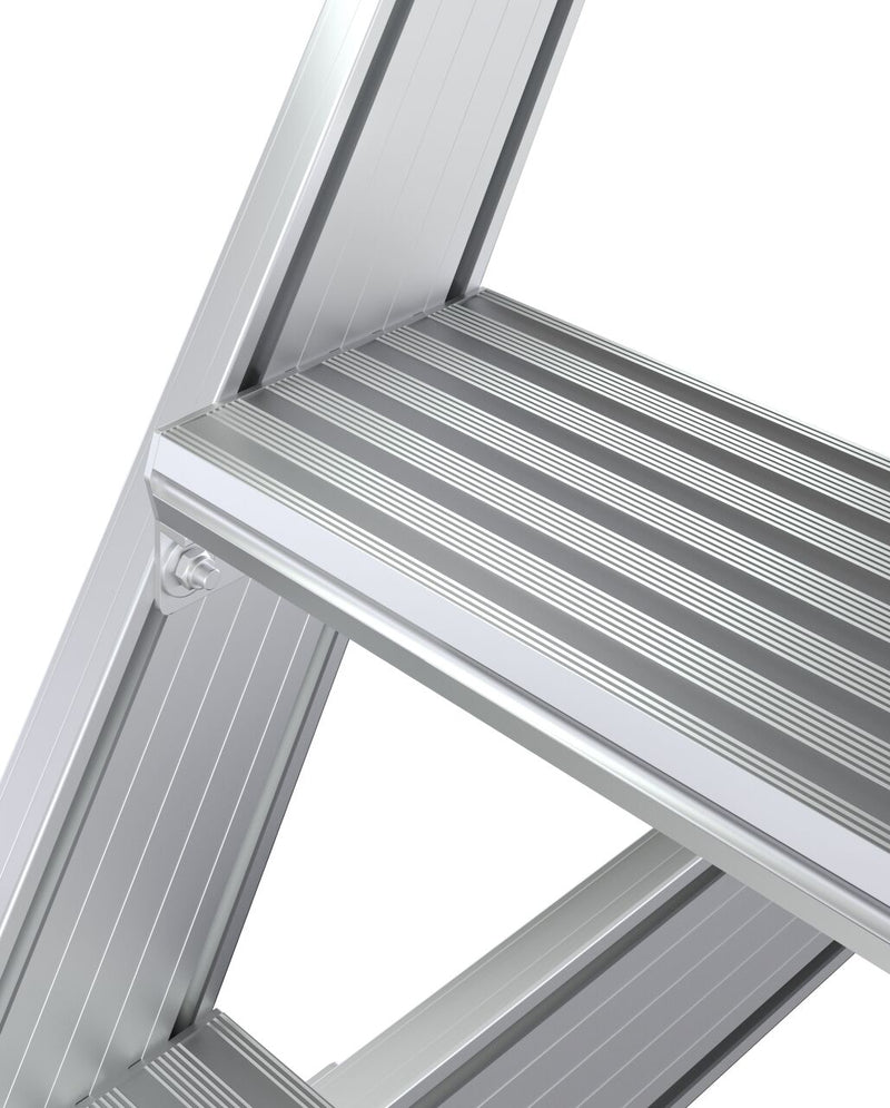 Krause escalier avec plateforme (alliage léger), 0,8 m, 60°