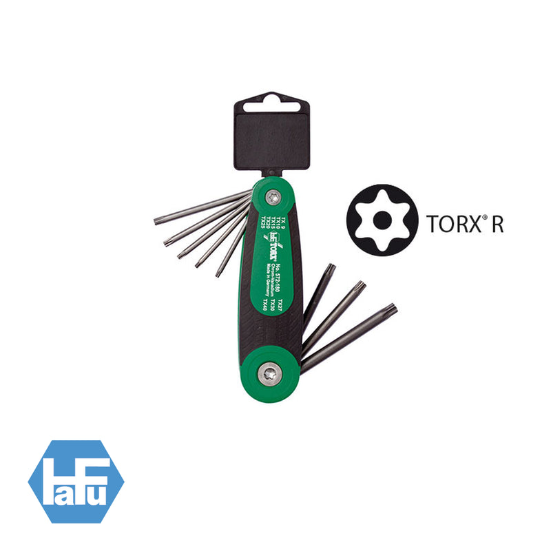 FOLDEX DUO - Jeu clés mâles TORX R - TR9-TR40, 8 clés