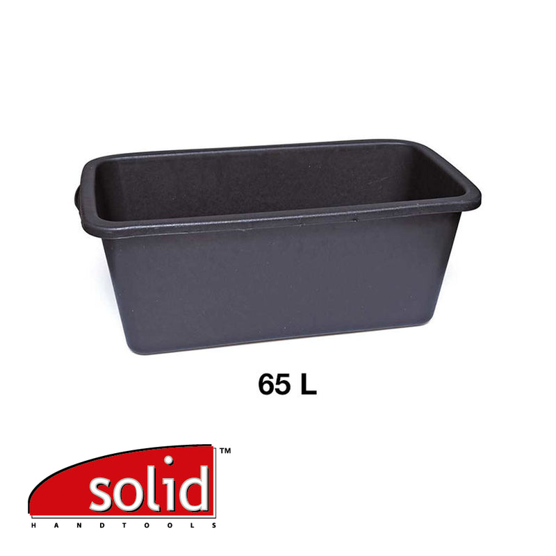 Auge à mortier – bac rectangulaire – PE noir