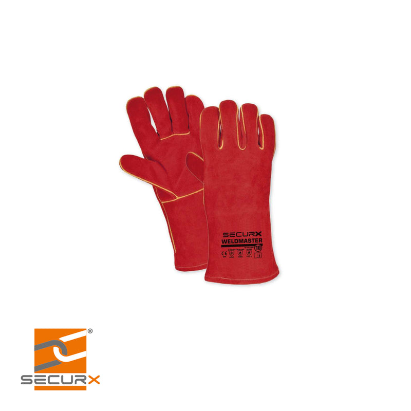 Gant de soudeur - 35 cm - doublé - CE cat II - taille 10 - par paire