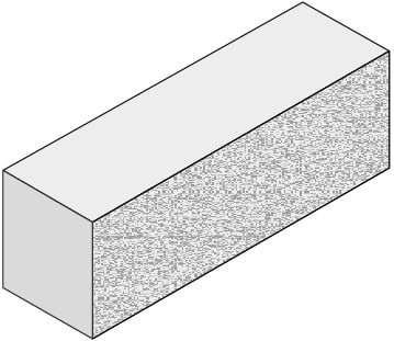 Kompantik rustique couverture 50x12,5x14 cm sandstein rot