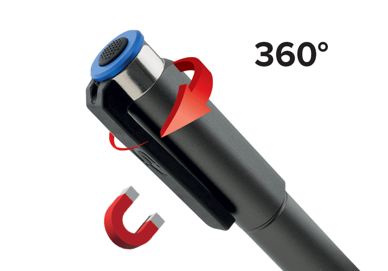 PEN LIGHT LED, rechargeable - 250 lm + 100 lm - Display de 16 pièces / prix par pc