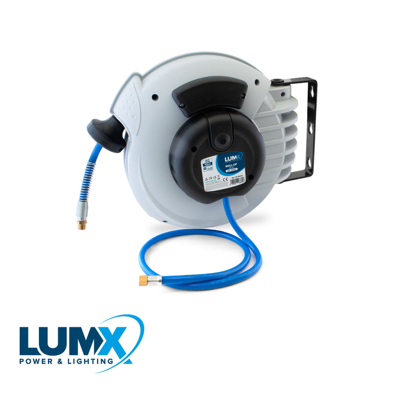 LumX Enrouleur de tuyau à air comprimé ROLL-UP DUO - 12 m 1/4" F - 1/4"