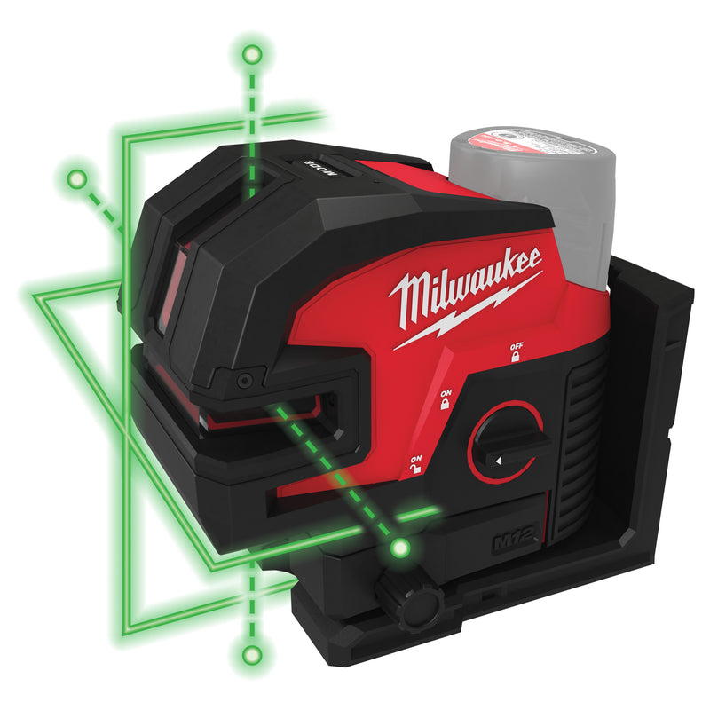 M12™ Laser vert 2 lignes 4 points – M12 CLL4P